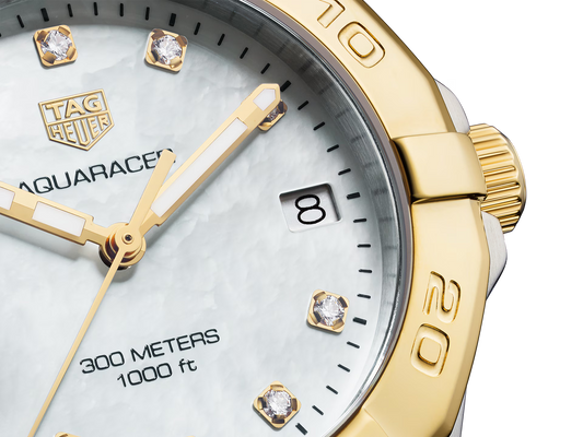 Aquaracer Stainless Steel and Gold Plated Ladies