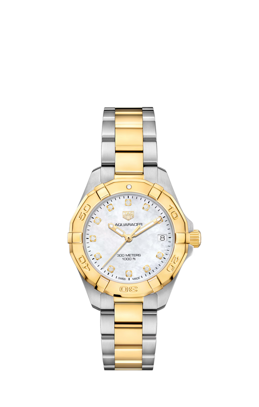 Aquaracer Stainless Steel and Gold Plated Ladies
