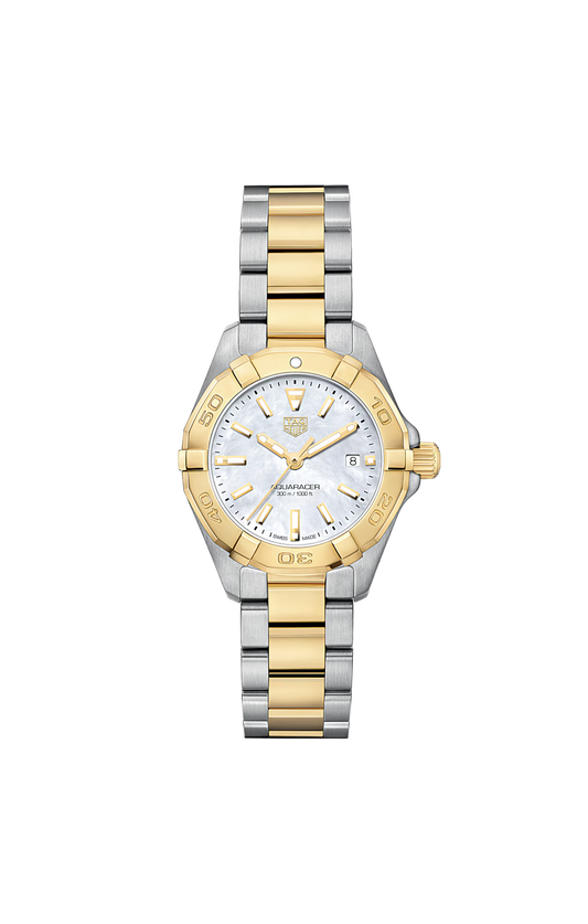 Aquaracer Gold Plated and Stainless Steel Ladies Watch