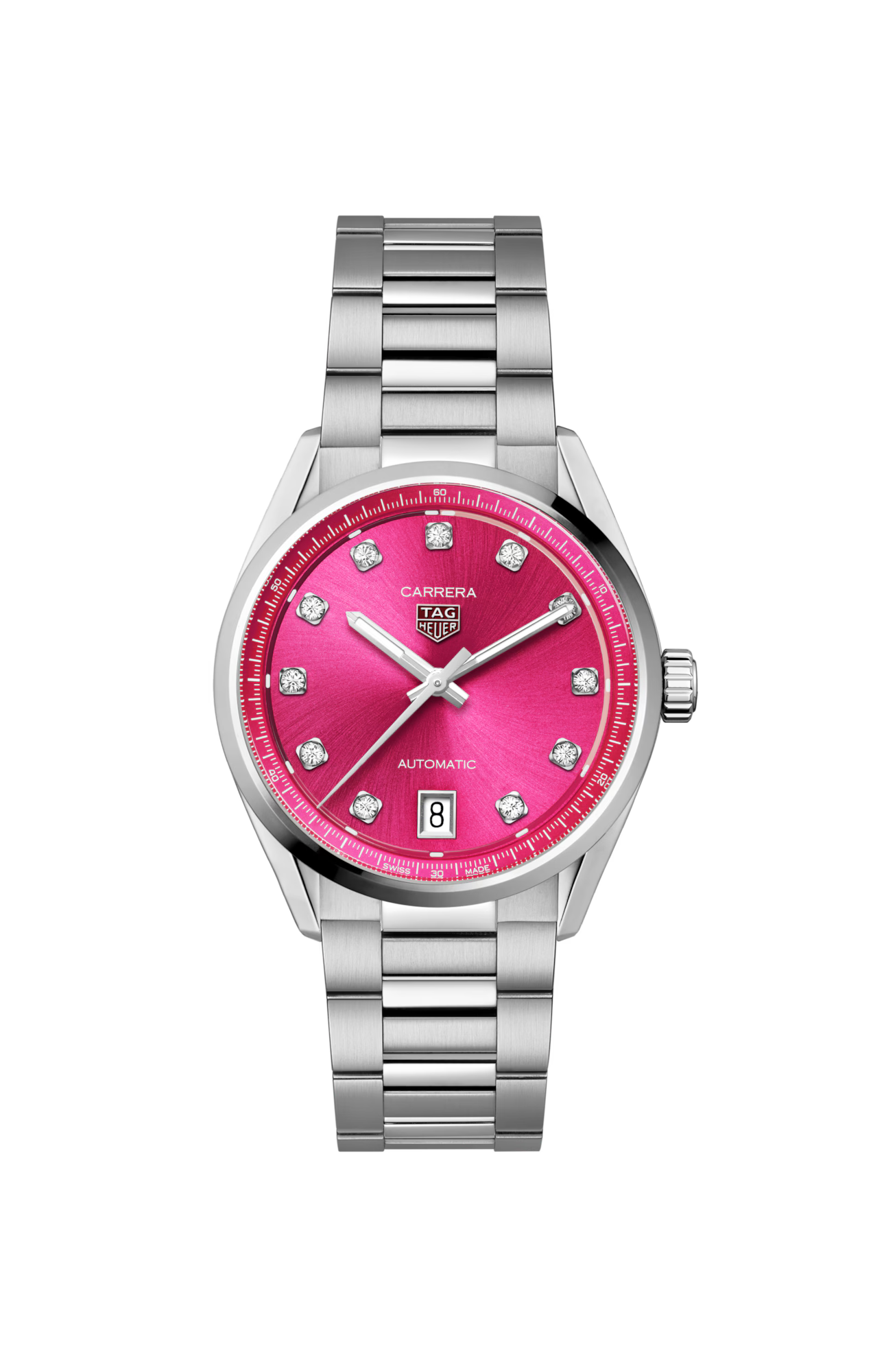 Carrera Date 36mm Diamond Dot Ladies Watch