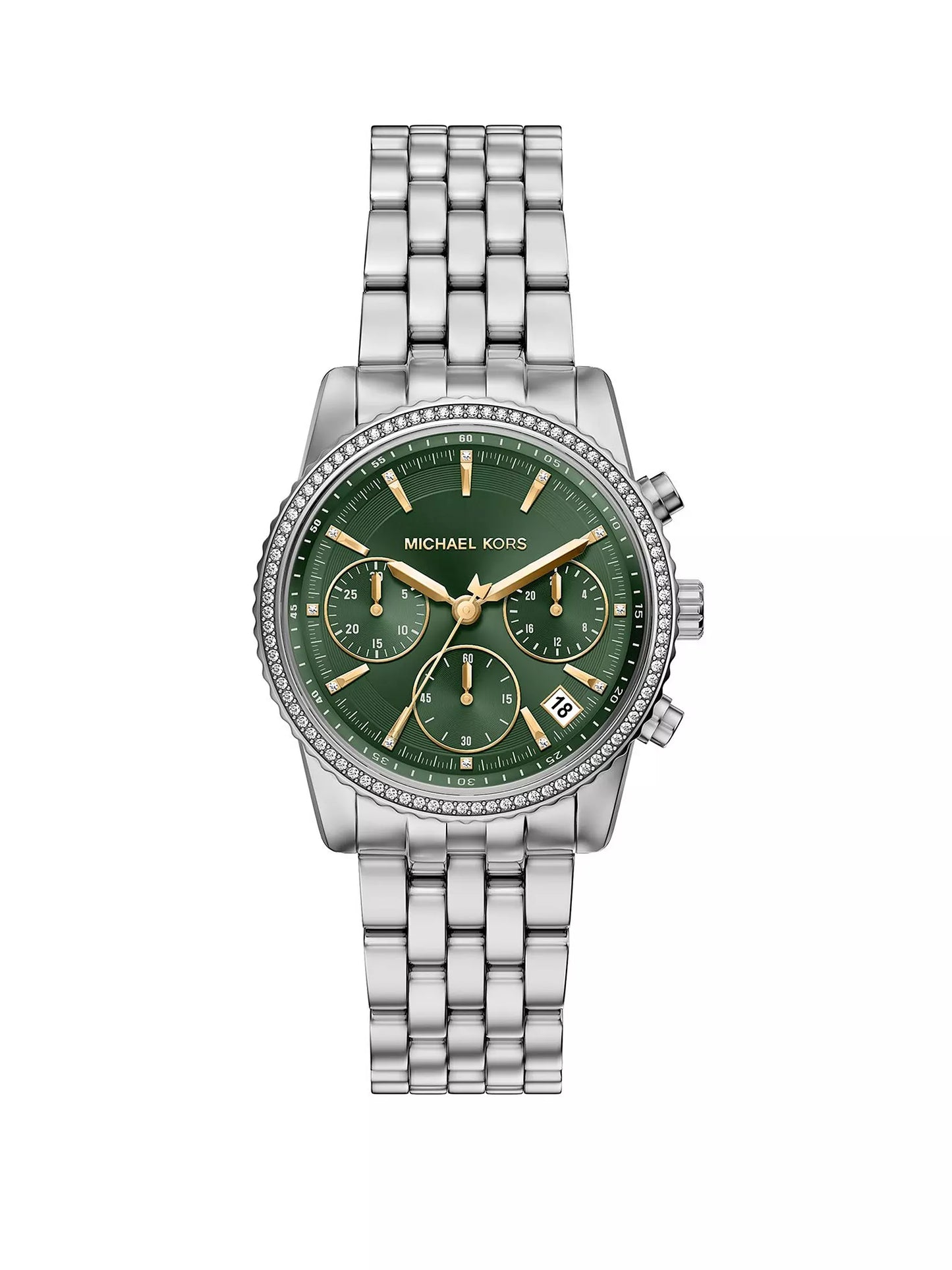 Bryant Pavé Silver-Tone Watch