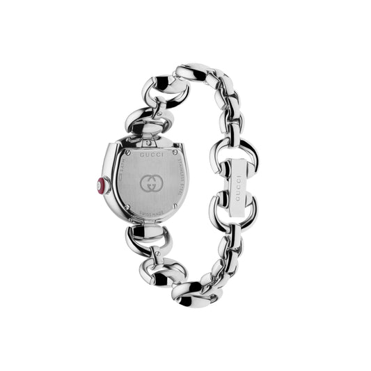GUCCI Horsebit Stainless Steel Chain Bracelet Quartz Watch