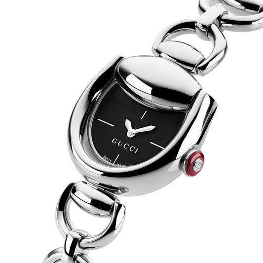 GUCCI Horsebit Stainless Steel Chain Bracelet Quartz Watch