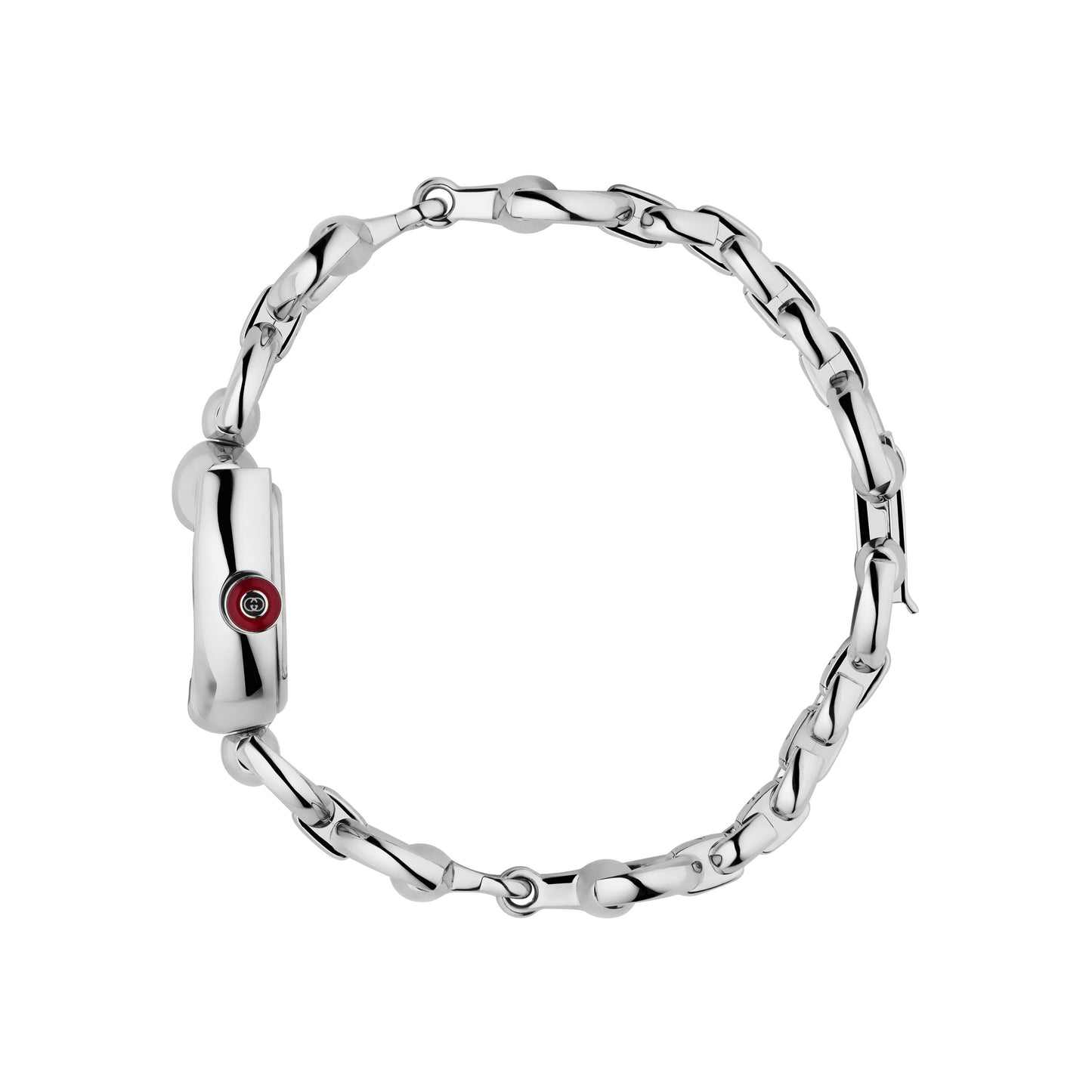 GUCCI Horsebit Stainless Steel Chain Bracelet Quartz Watch