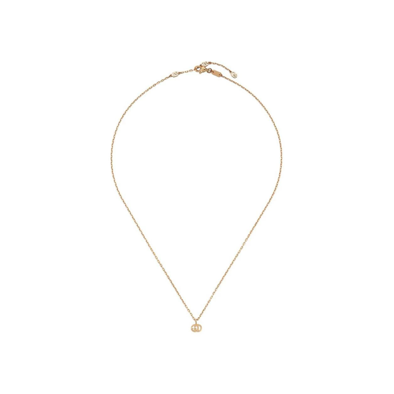 GUCCI 18ct Rose Gold Running G Necklace