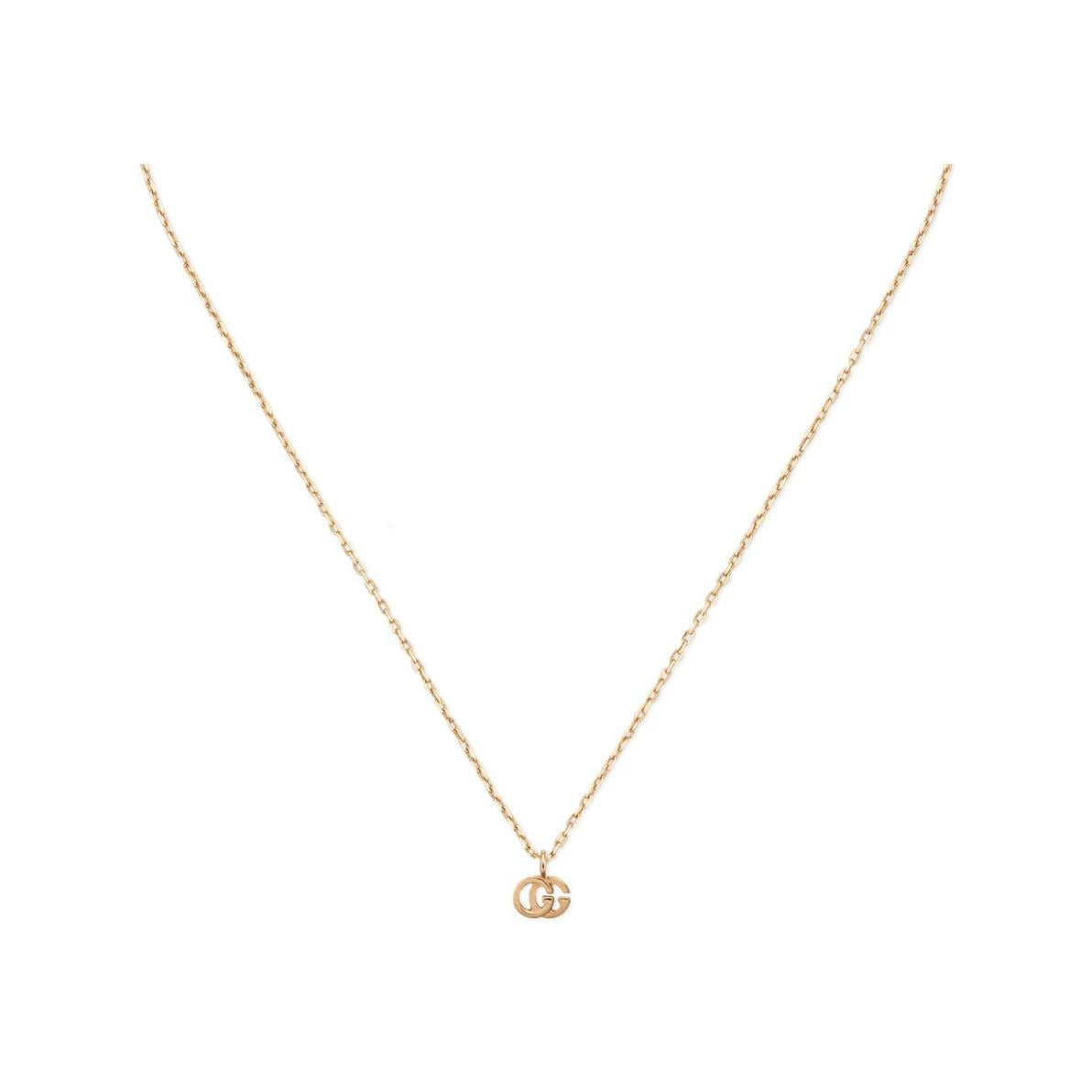 GUCCI 18ct Rose Gold Running G Necklace