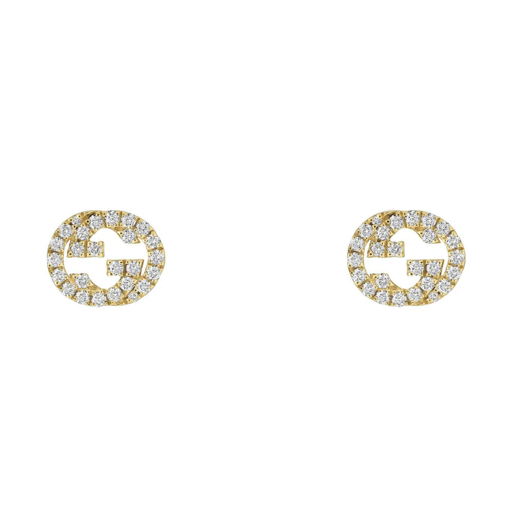 18ct Yellow Gold GUCCI Stud Earrings