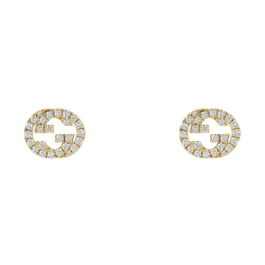 18ct Yellow Gold GUCCI Stud Earrings