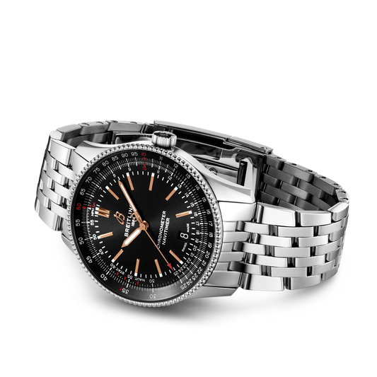 NAVITIMER AUTOMATIC 41 | 41mm Steel Case Black & 18ct Red Gold Dial