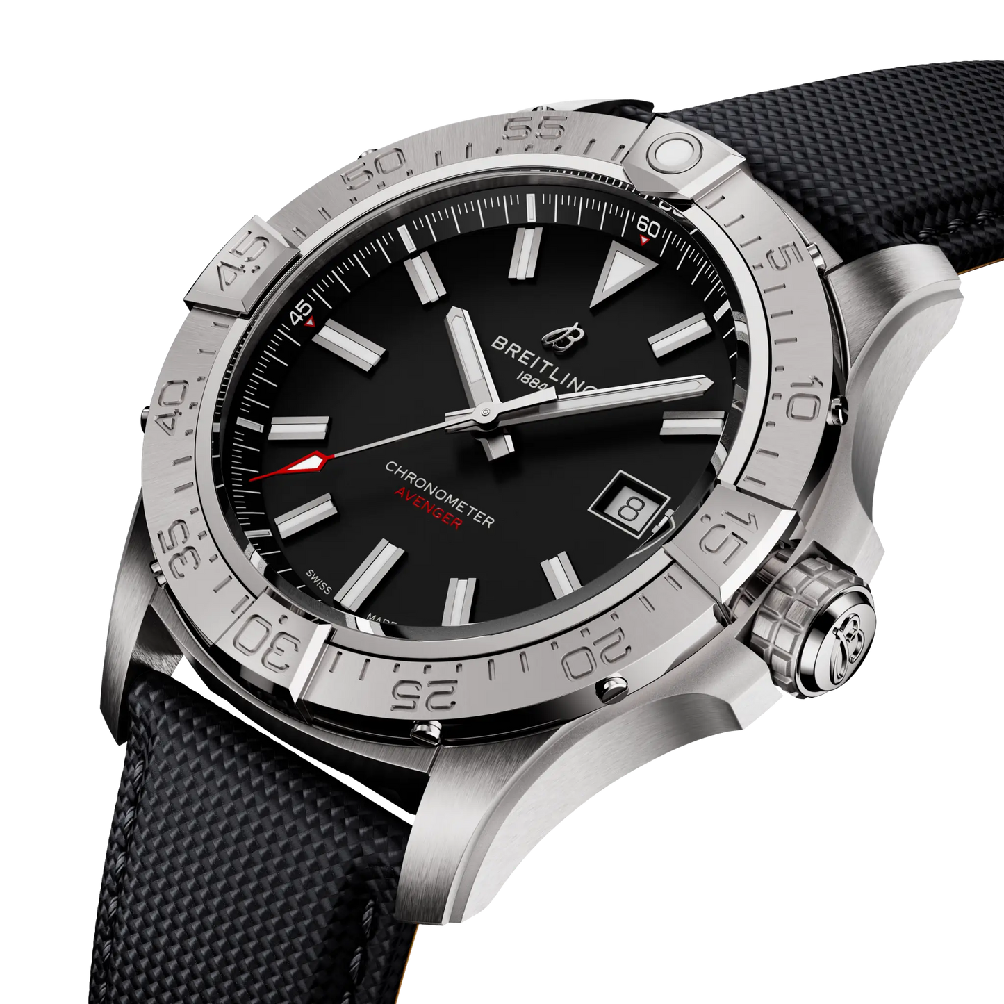 AVENGER AUTOMATIC 42 | 42mm Steel Case Leather Strap