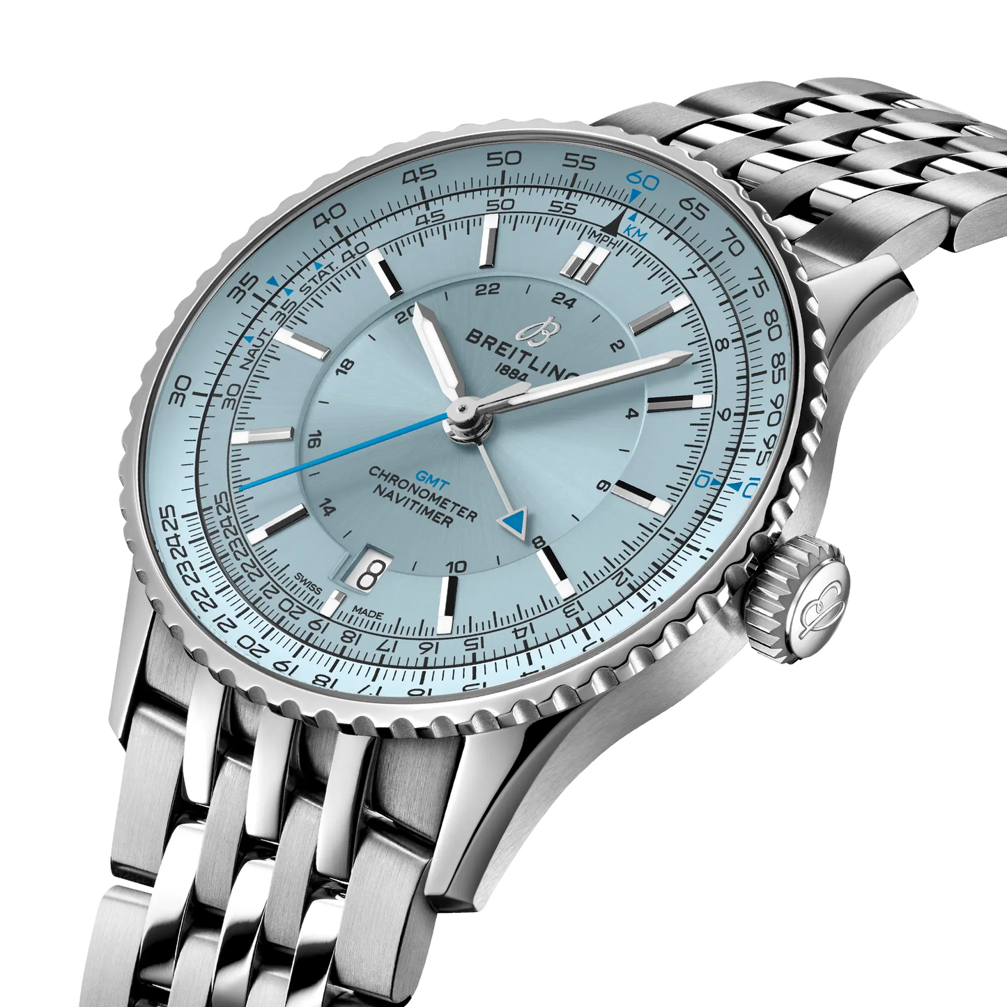Navitimer Automatic GMT 41 | 41mm Steel Case Blue Dial