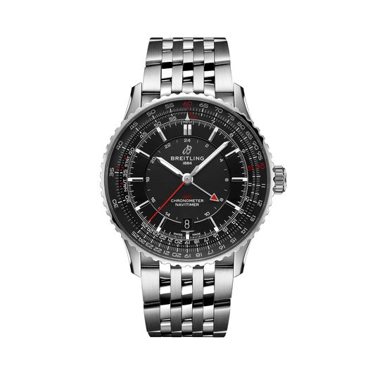 Navitimer Automatic GMT 41 | 41mm Steel Case Black Dial