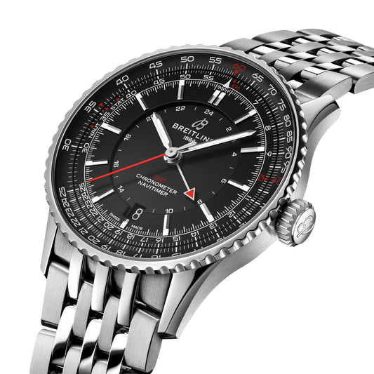 Navitimer Automatic GMT 41 | 41mm Steel Case Black Dial