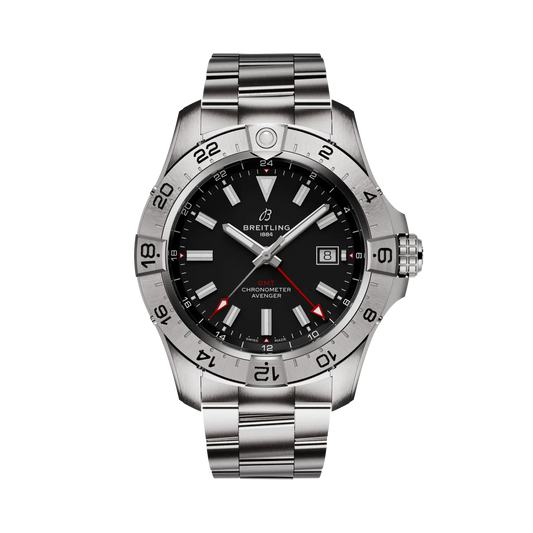AVENGER AUTOMATIC GMT 44 | 44mm Steel Case Black Dial