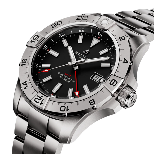 AVENGER AUTOMATIC GMT 44 | 44mm Steel Case Black Dial
