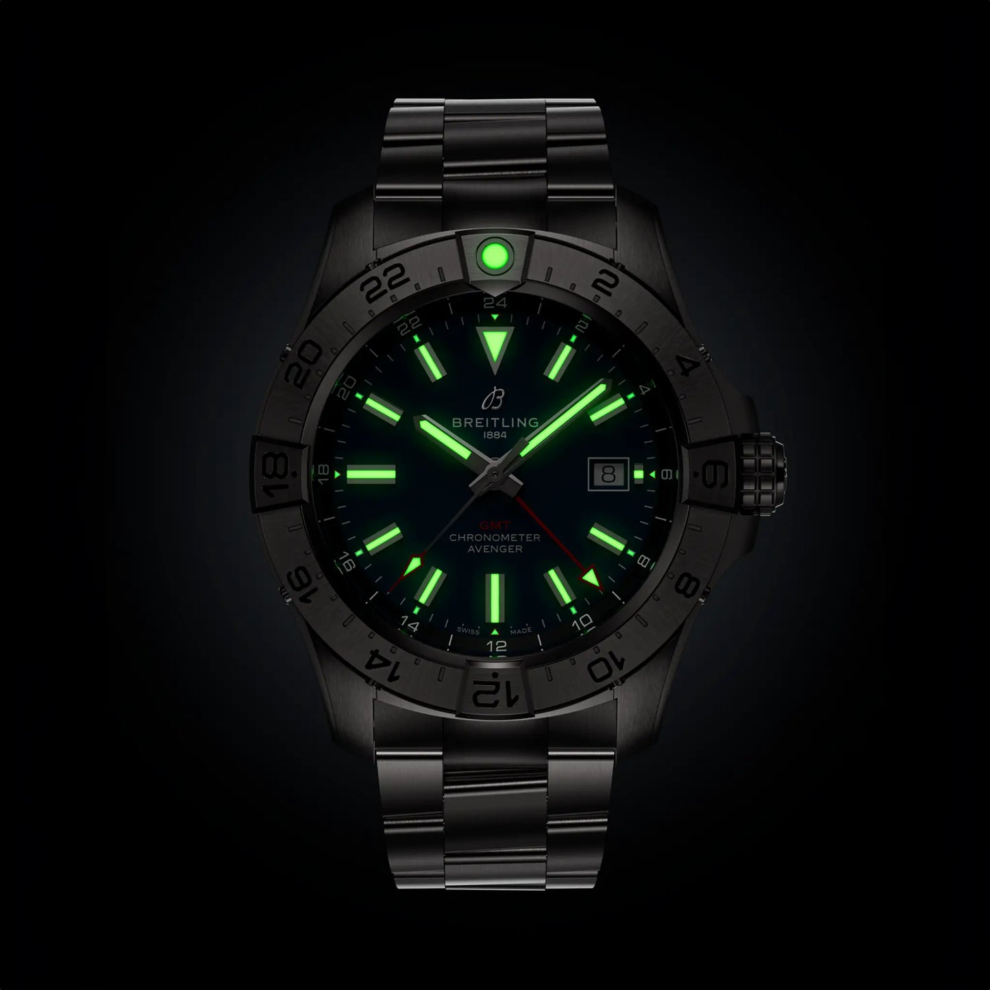 AVENGER AUTOMATIC GMT 44 | 44mm Steel Case Blue Dial