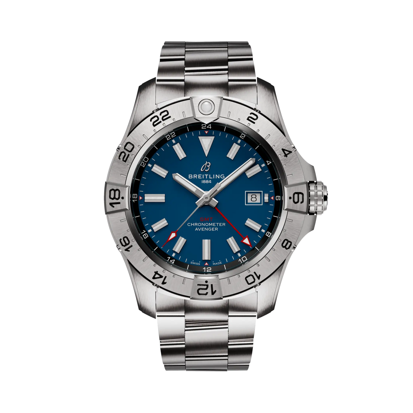 AVENGER AUTOMATIC GMT 44 | 44mm Steel Case Blue Dial