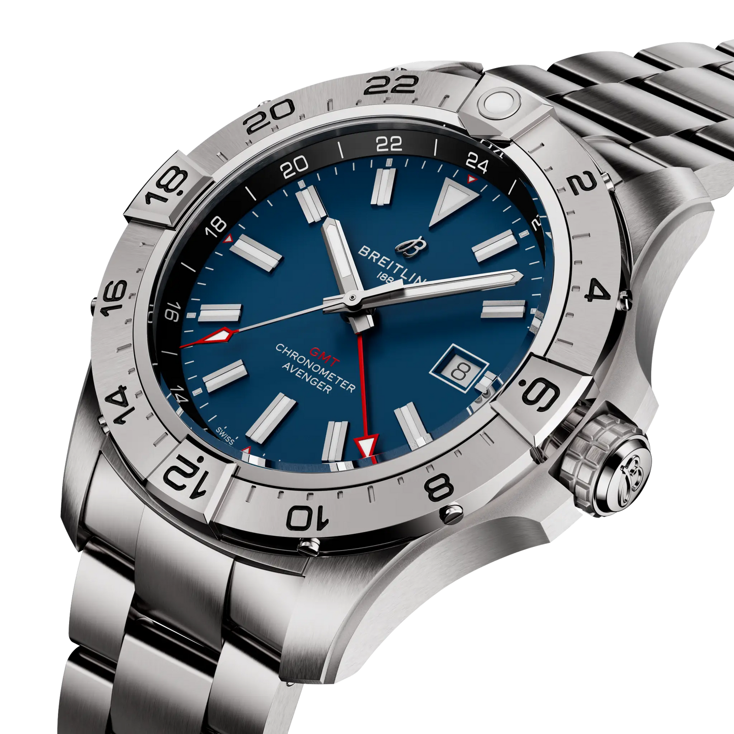 AVENGER AUTOMATIC GMT 44 | 44mm Steel Case Blue Dial