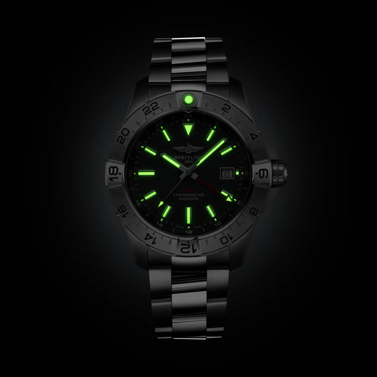 Avenger Automatic GMT 44 Wings Stainless Steel Watch