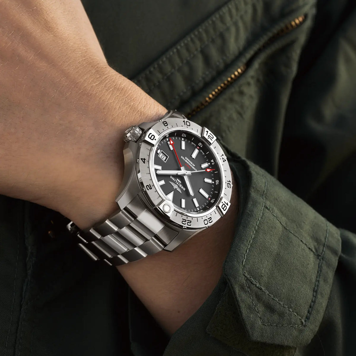 Avenger Automatic GMT 44 Wings Stainless Steel Watch