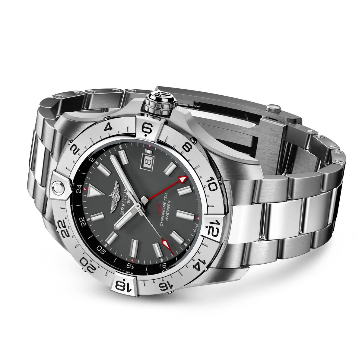 Avenger Automatic GMT 44 Wings Stainless Steel Watch