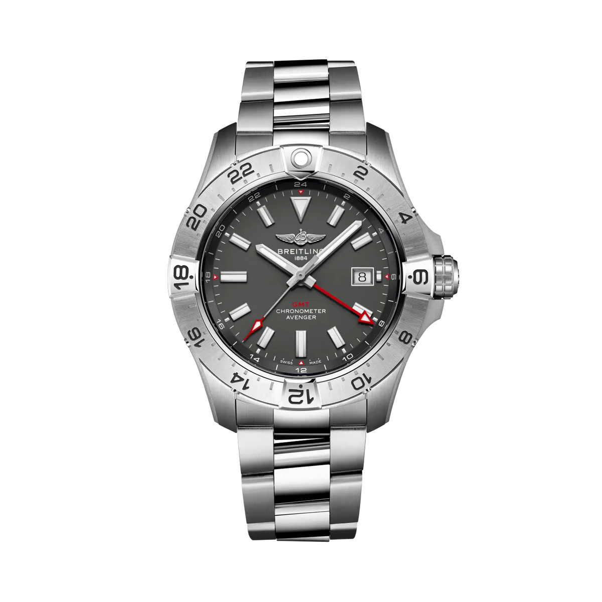 Avenger Automatic GMT 44 Wings Stainless Steel Watch
