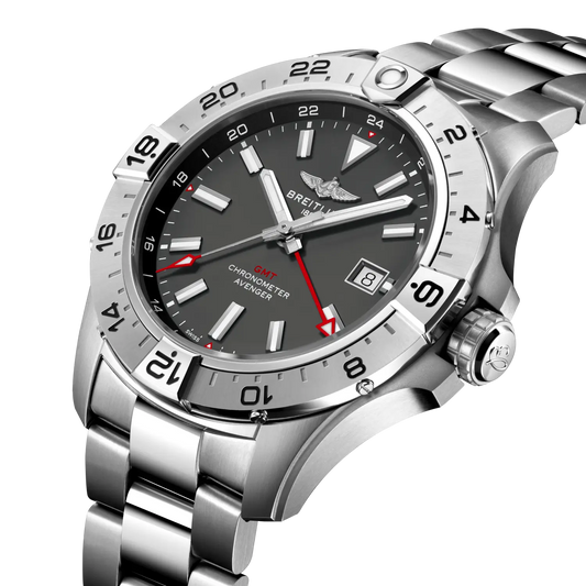 Avenger Automatic GMT 44 Wings Stainless Steel Watch