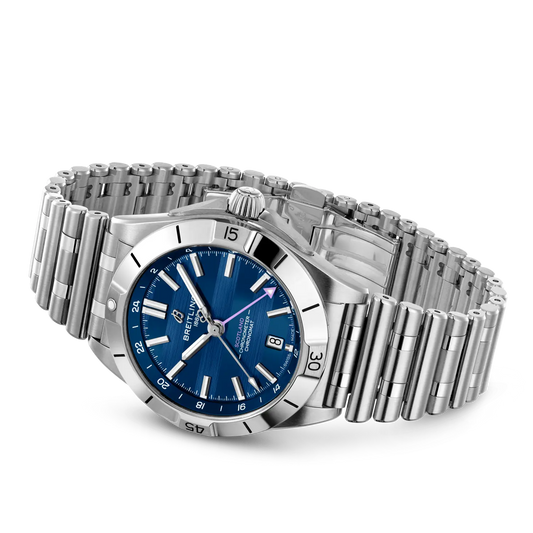 Chronomat Automatic GMT 40 Six Nations Scotland | 40mm Steel Case Blue Dial