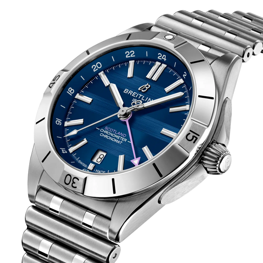 Chronomat Automatic GMT 40 Six Nations Scotland | 40mm Steel Case Blue Dial