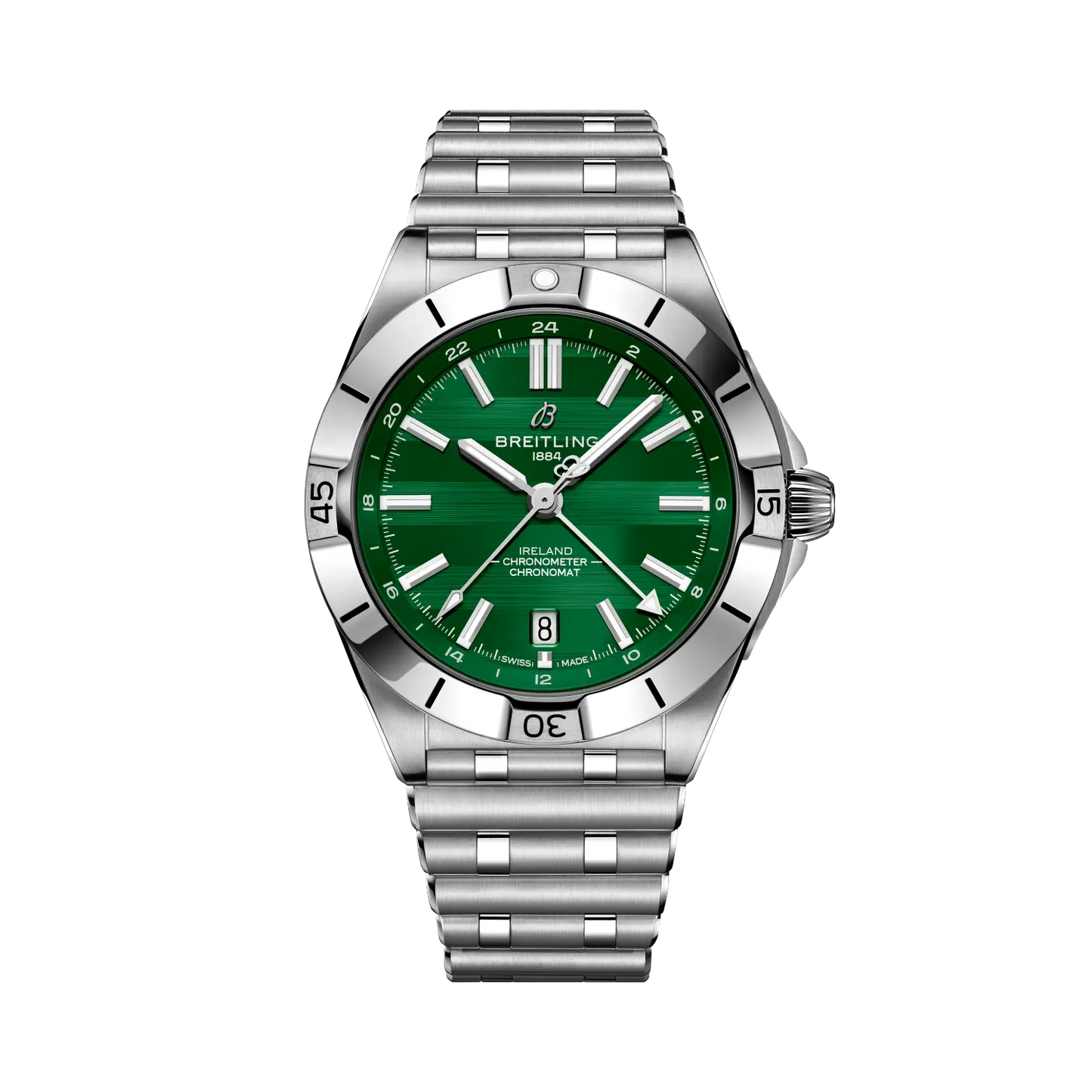 Chronomat Automatic GMT 40 Six Nations Ireland | 40mm Steel Case Green Dial