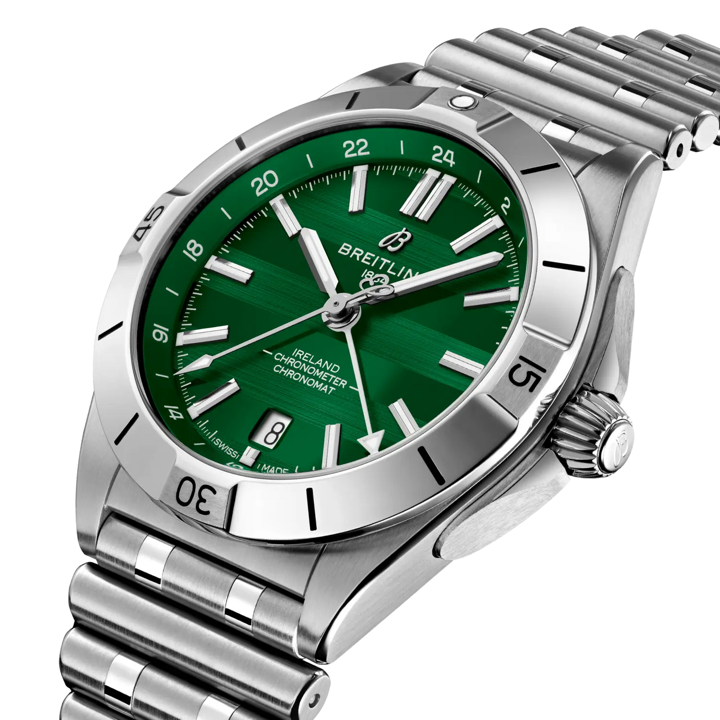 Chronomat Automatic GMT 40 Six Nations Ireland | 40mm Steel Case Green Dial