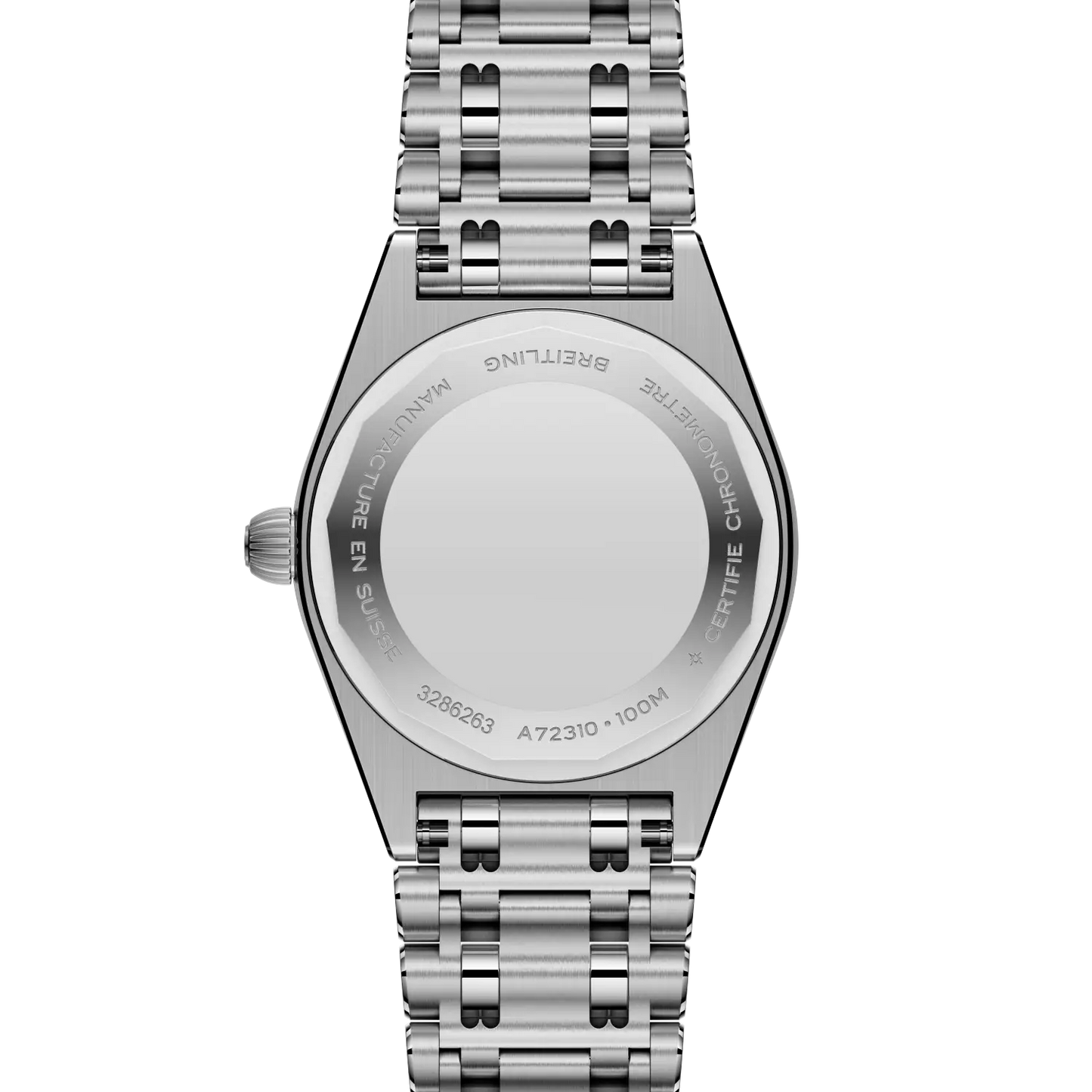 Chronomat 28 | 28mm Steel Case Blue Pearl & Lab Diamond Dot Dial