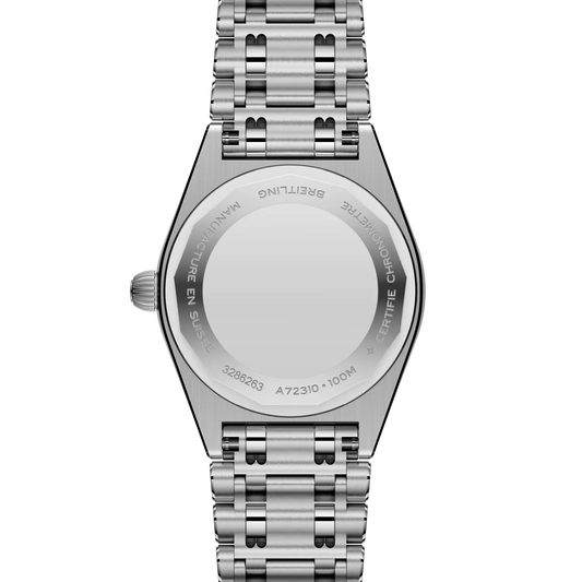 Chronomat 28 | 28mm Steel Case Blue Pearl & Lab Diamond Dot Dial