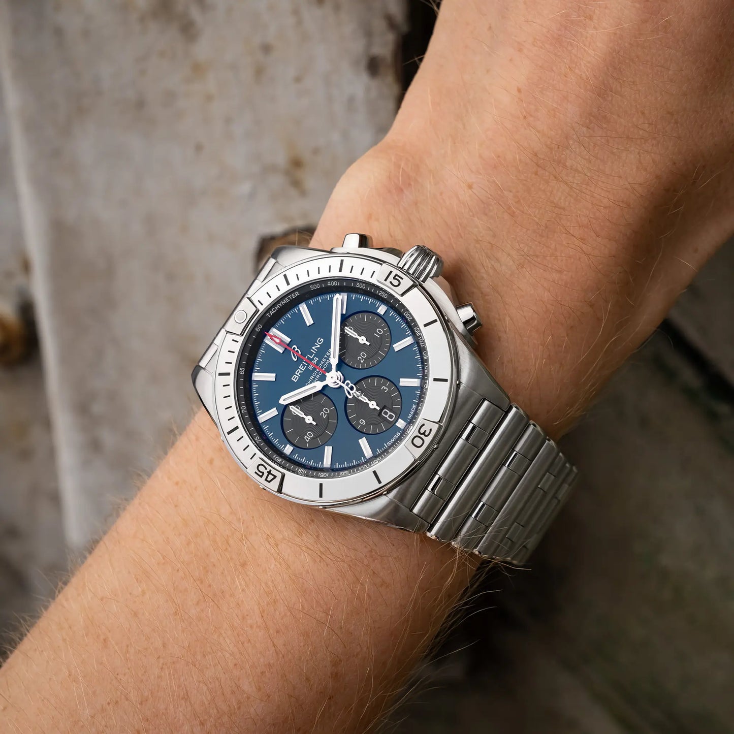 CHRONOMAT BO1 42 | 42mm Steel Case Blue Dial