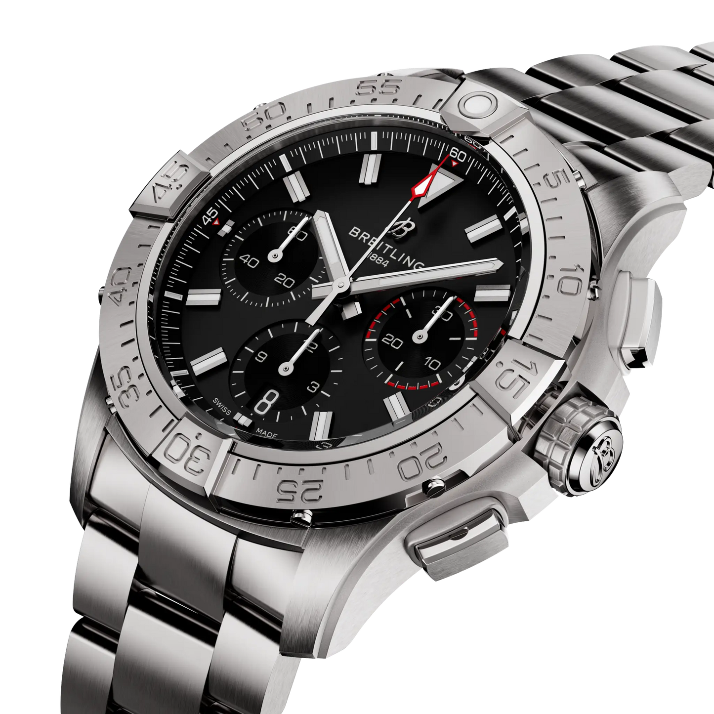 Avenger B01 Chronograph 42 | 42mm Steel Case Black Dial