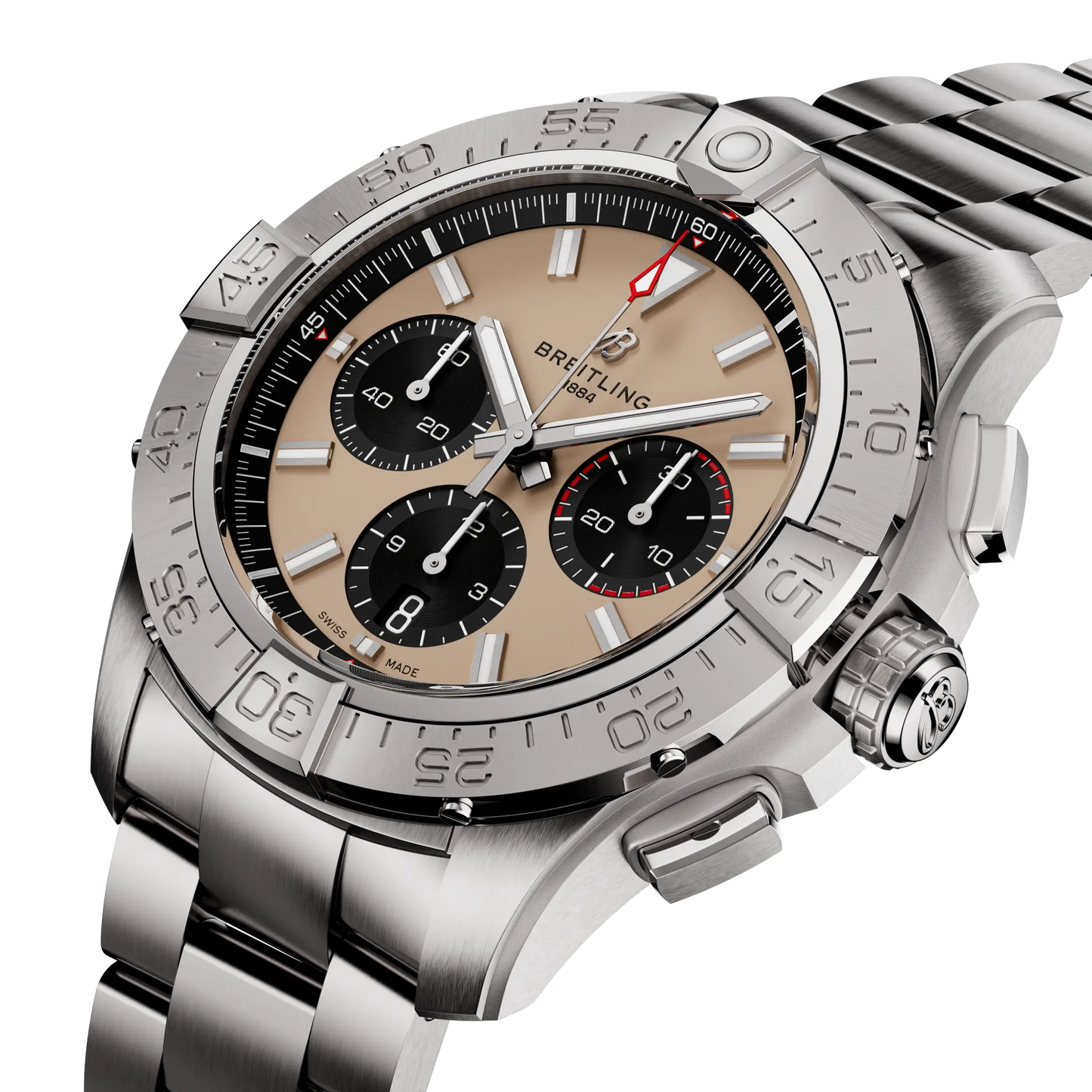AVENGER B01 CHRONOGRAPH 44 | 44mm Steel Case Beige Dial