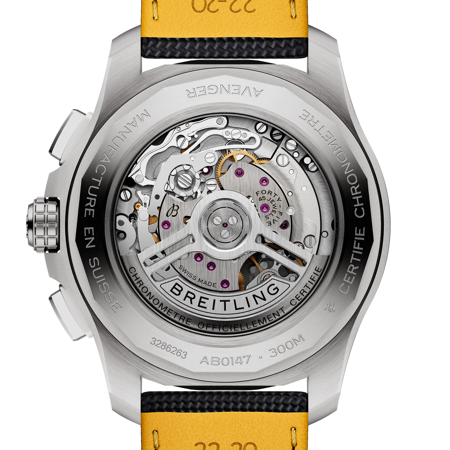 AVENGER B01 CHRONOGRAPH 44 | 44mm Steel Case Leather Strap