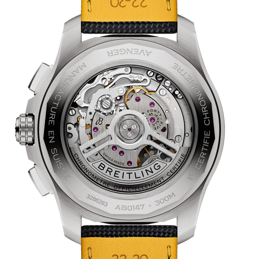 AVENGER B01 CHRONOGRAPH 44 | 44mm Steel Case Leather Strap