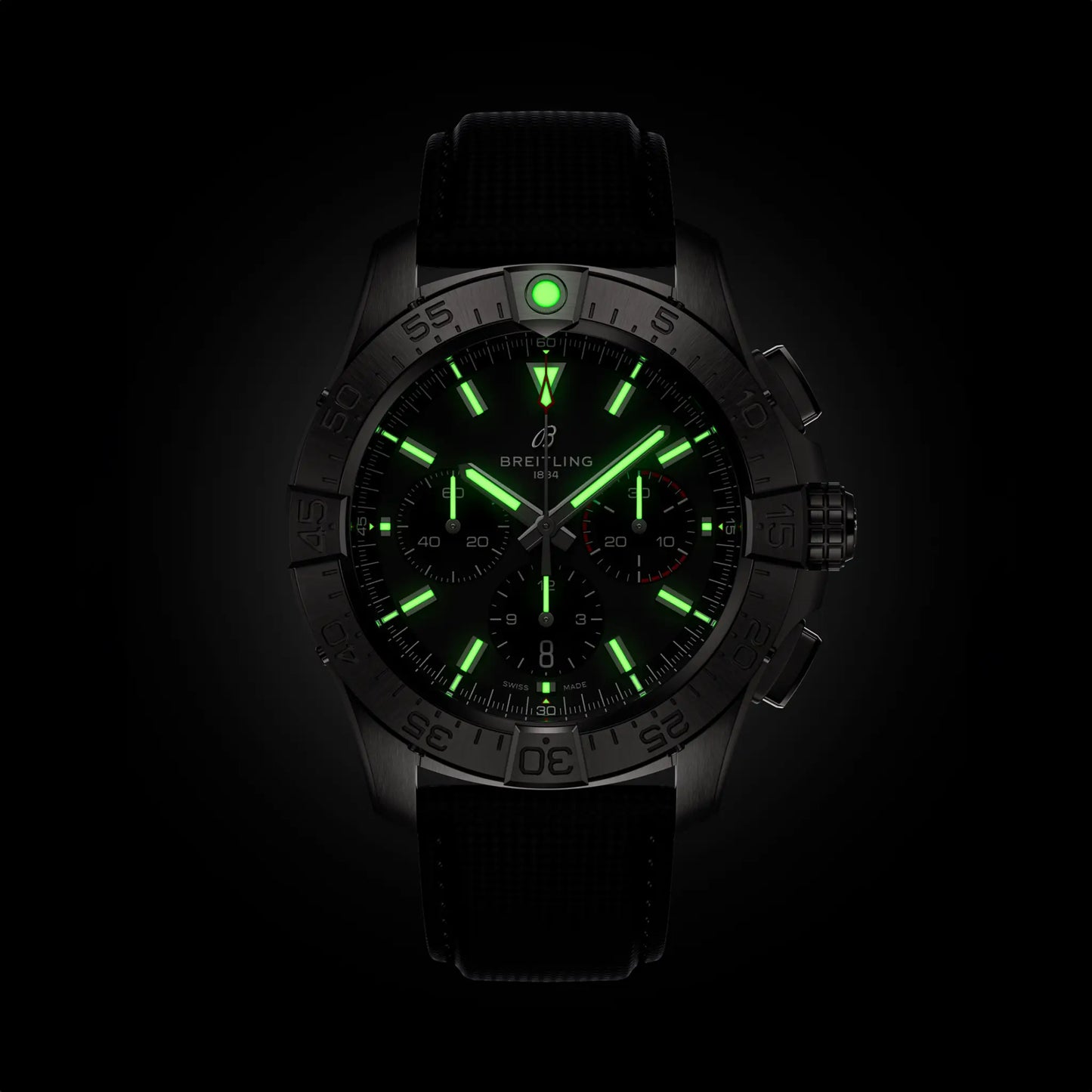 AVENGER B01 CHRONOGRAPH 44 | 44mm Steel Case Leather Strap
