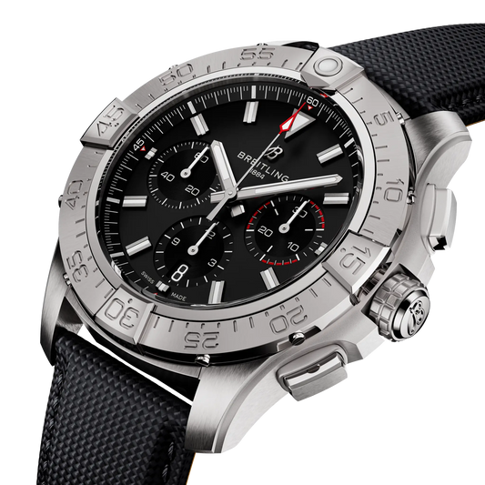 AVENGER B01 CHRONOGRAPH 44 | 44mm Steel Case Leather Strap