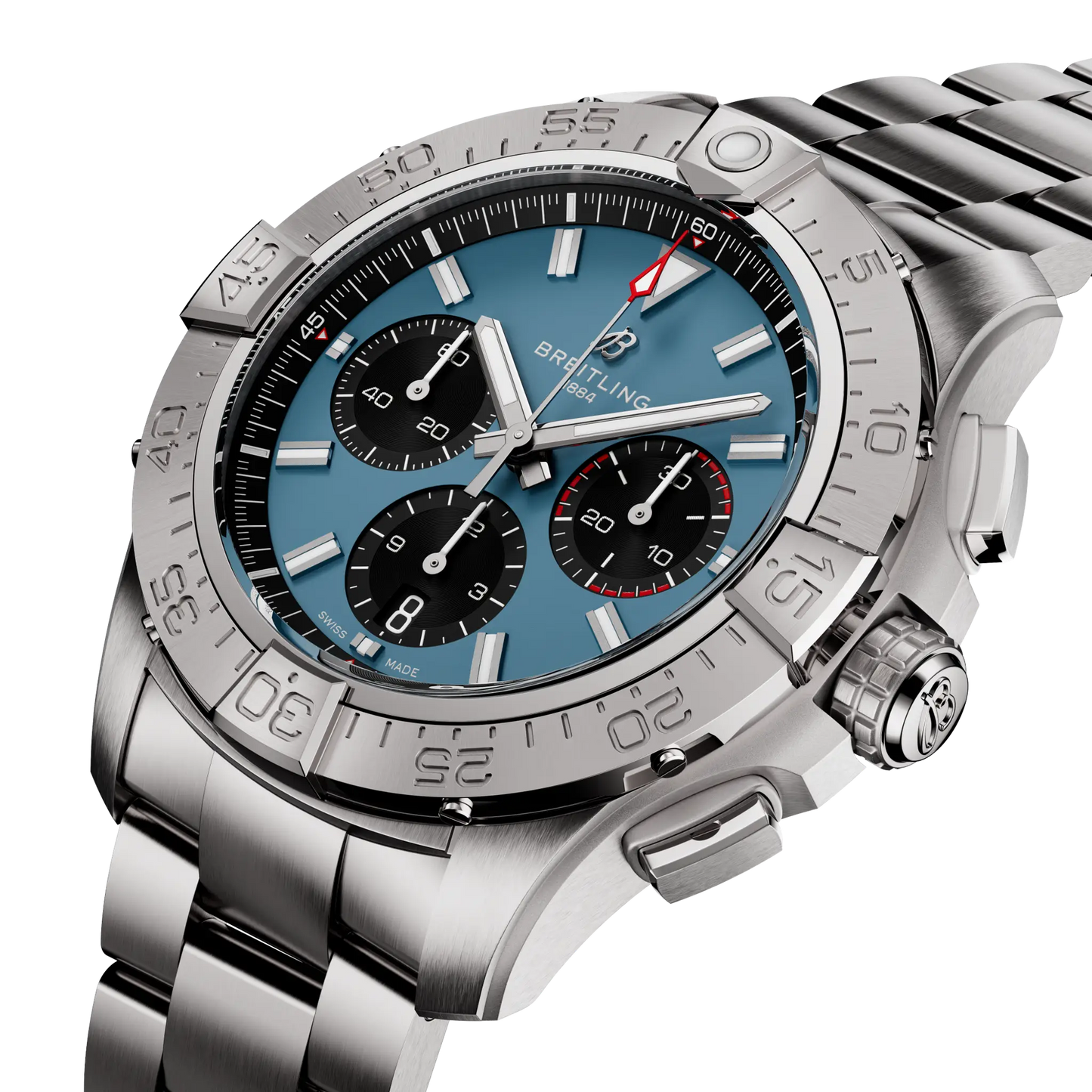 AVENGER B01 CHRONOGRAPH 44 | 44mm Steel Case Blue Dial