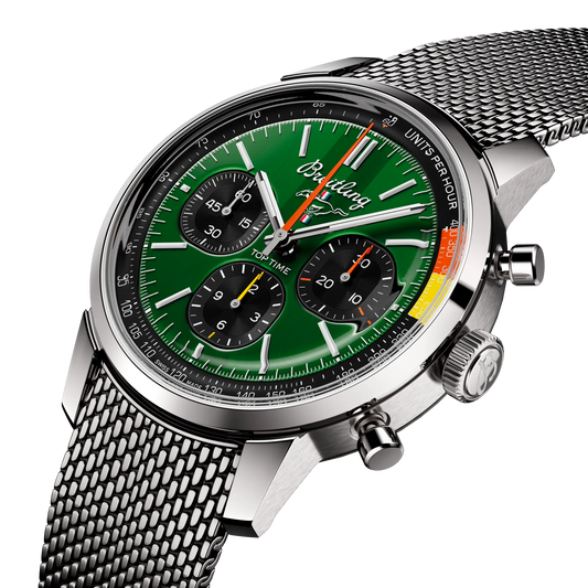 TOP TIME B01 FORD MUSTANG | 41mm Steel Case Green Dial