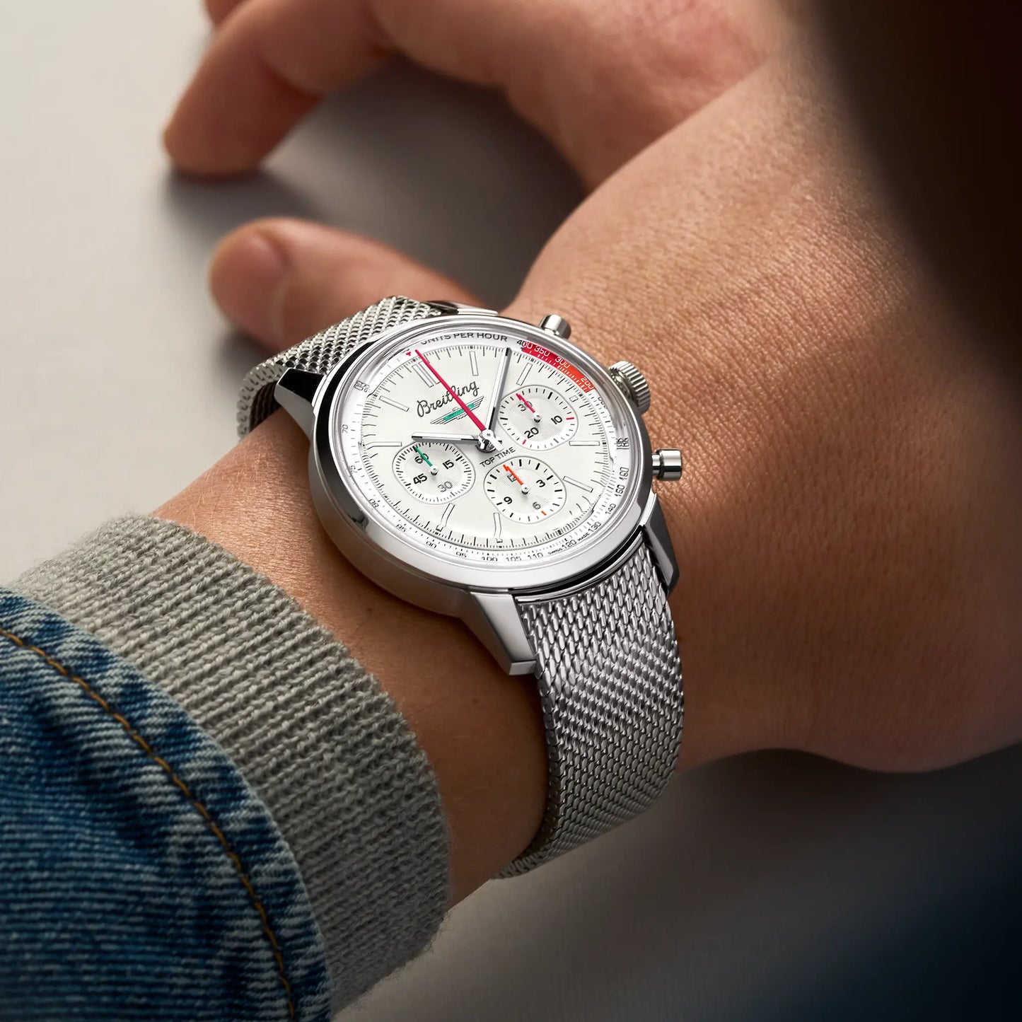 TOP TIME B01 FORD THUNDERBIRD | 41mm Steel Case White Dial