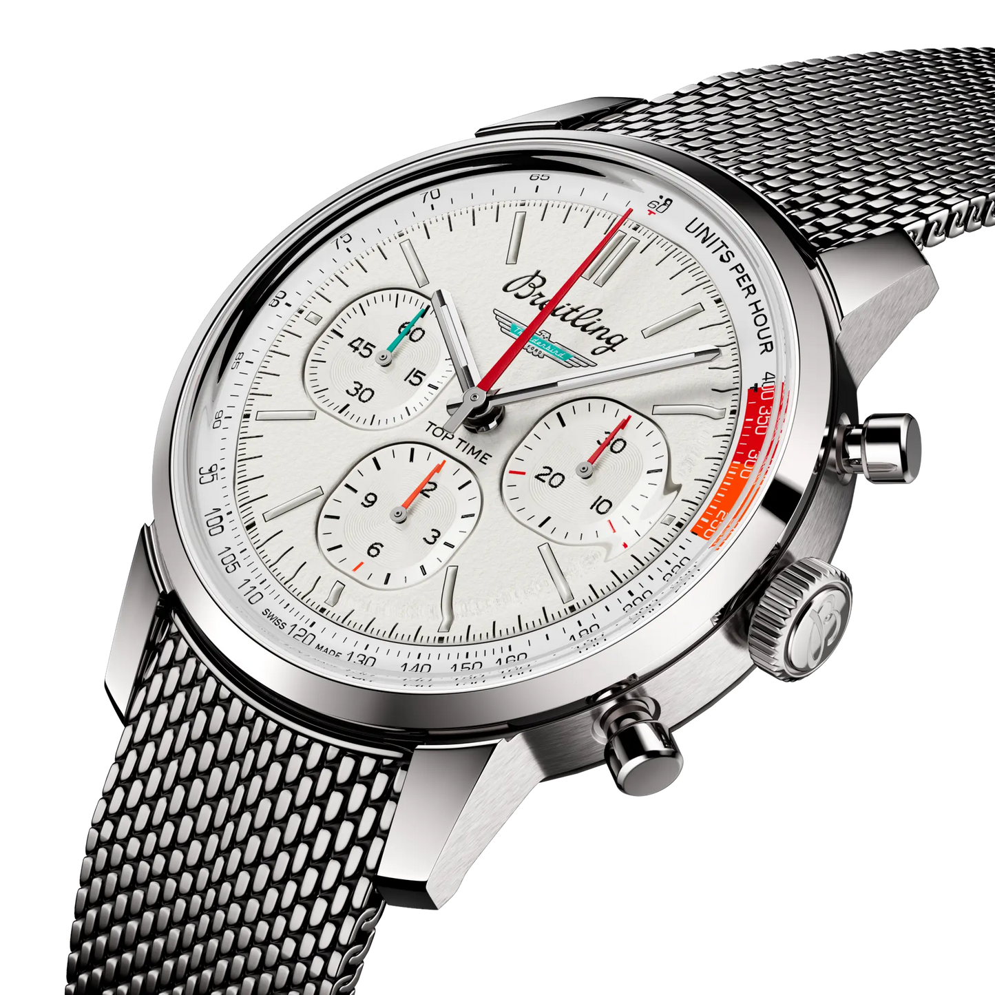 TOP TIME B01 FORD THUNDERBIRD | 41mm Steel Case White Dial