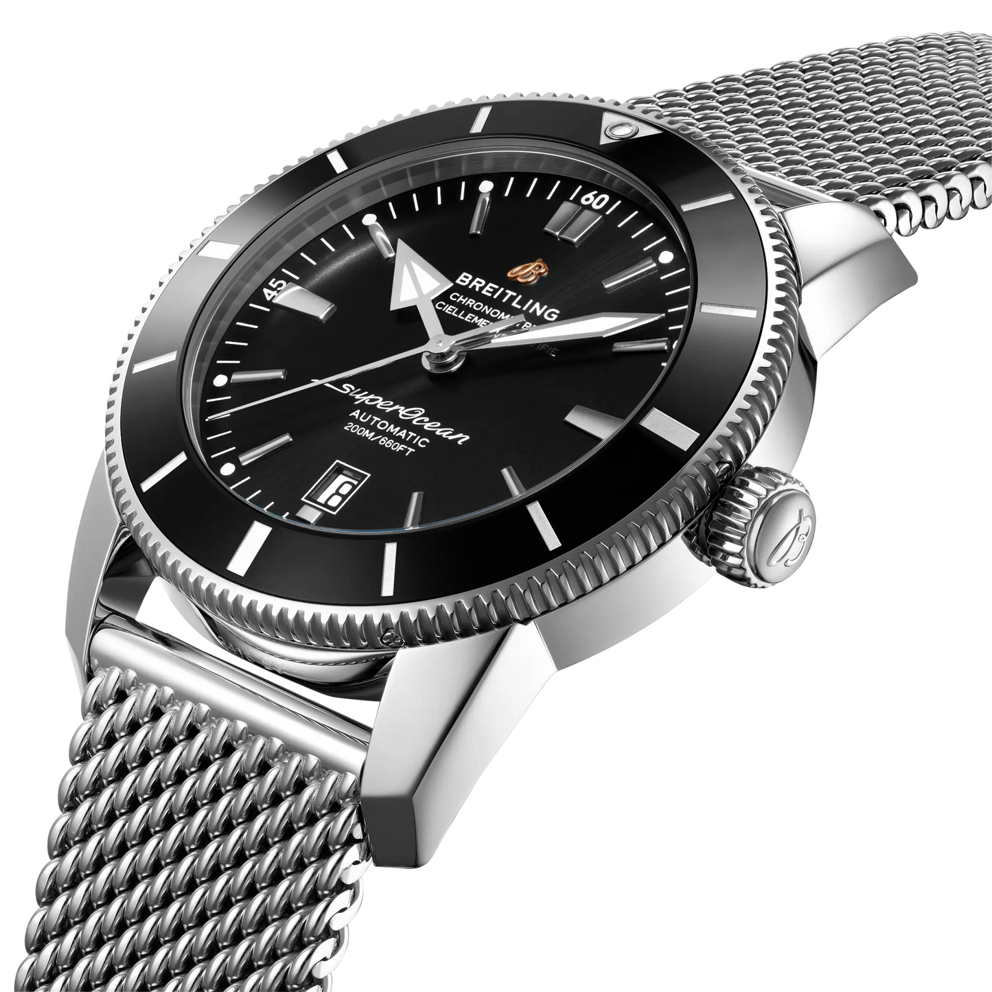 Superocean Heritage B20 Automatic 46mm | Steel Case Black Dial