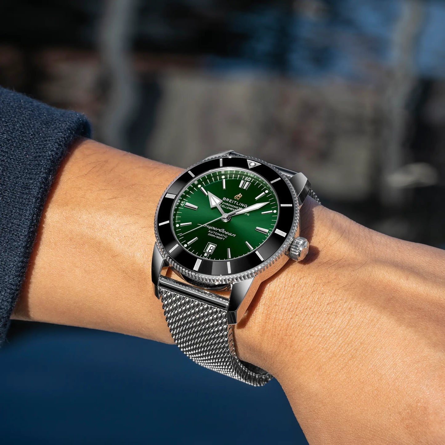 SUPEROCEAN HERITAGE B20 AUTOMATIC 46 | 46mm Steel Case Green Dial