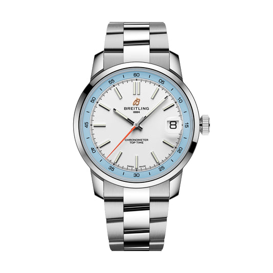 Top Time B31 38mm Mens White Stainless Steel Watch