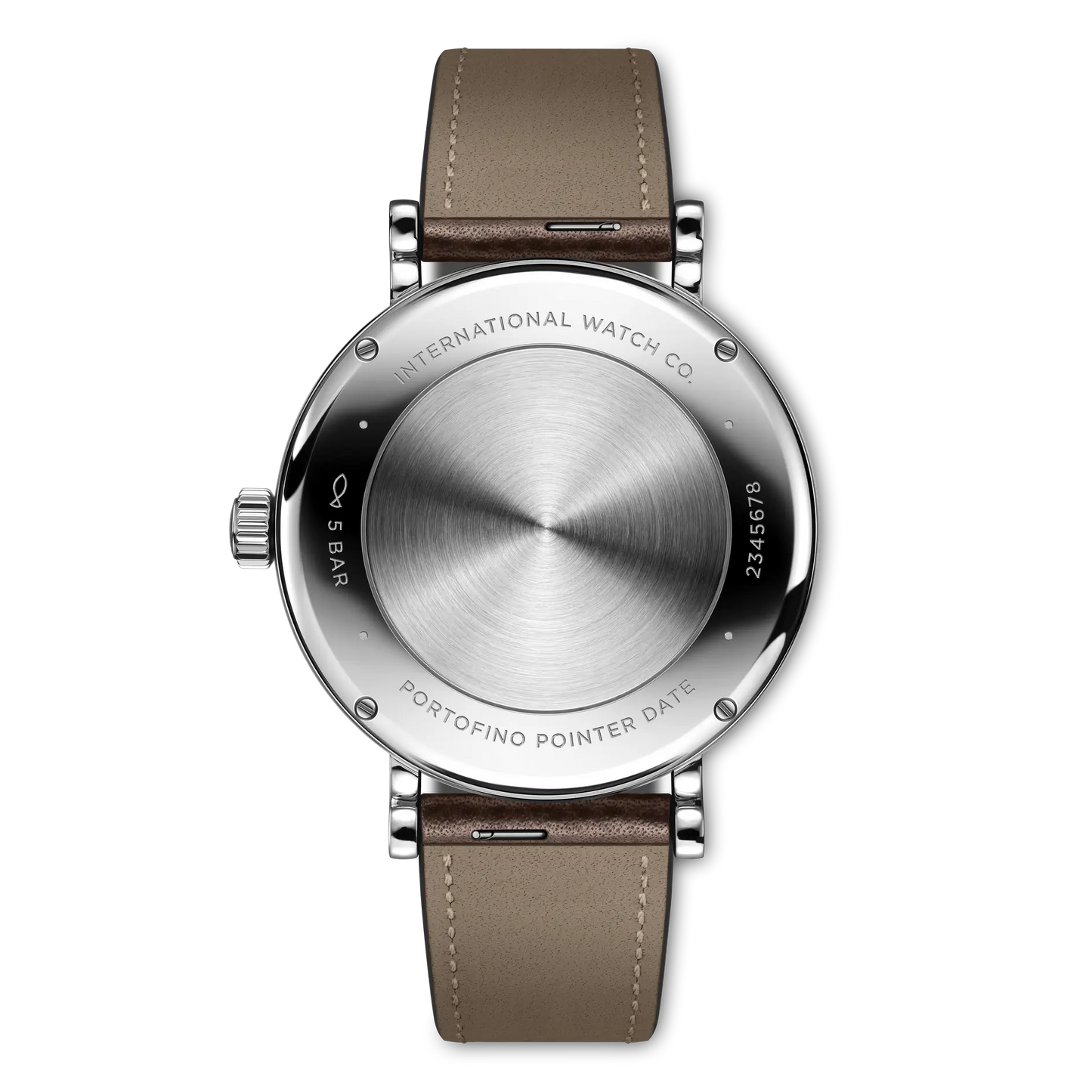 Portofino Pointer Date 39mm Leather Strap Watch