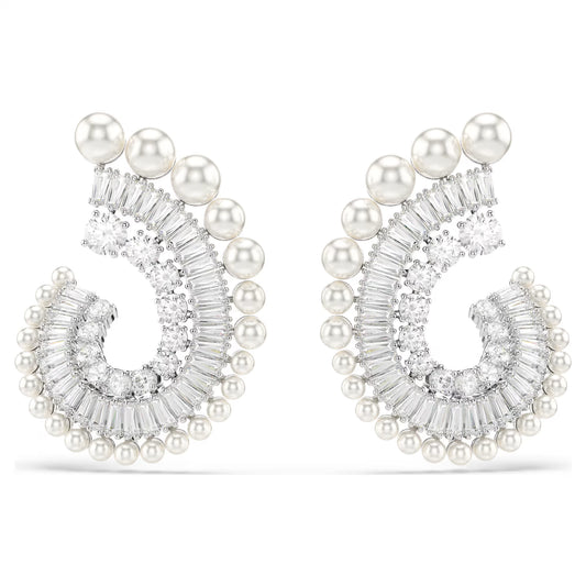 Ariana Grande x Swarovski drop earrings, Pearl