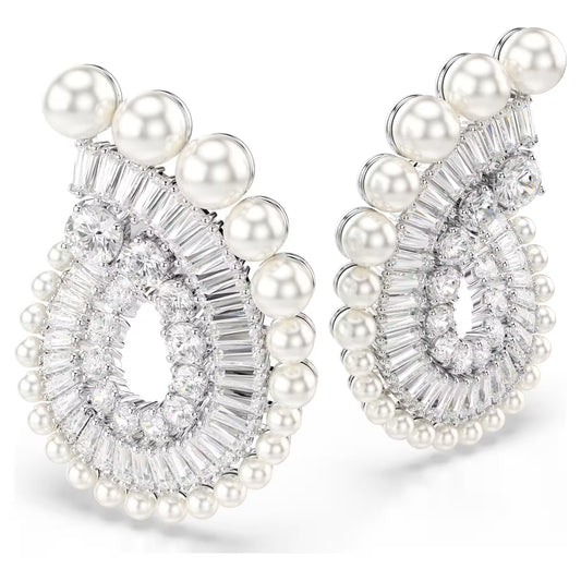 Ariana Grande x Swarovski drop earrings, Pearl